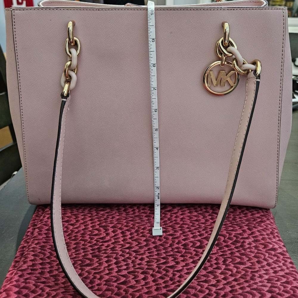 Michael Kors Pink Tote with Gold Hardware